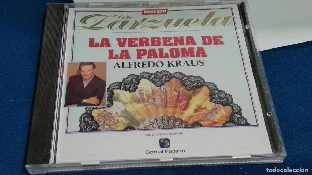 CDs de m&uacute;sica: TIEMPO DE ZARZUELA / LA VERBENA DE LA PALOMA - ALFREDO KRAUS - CD 1994 PROMO CENTRAL HISPANO N&ordm; 9
