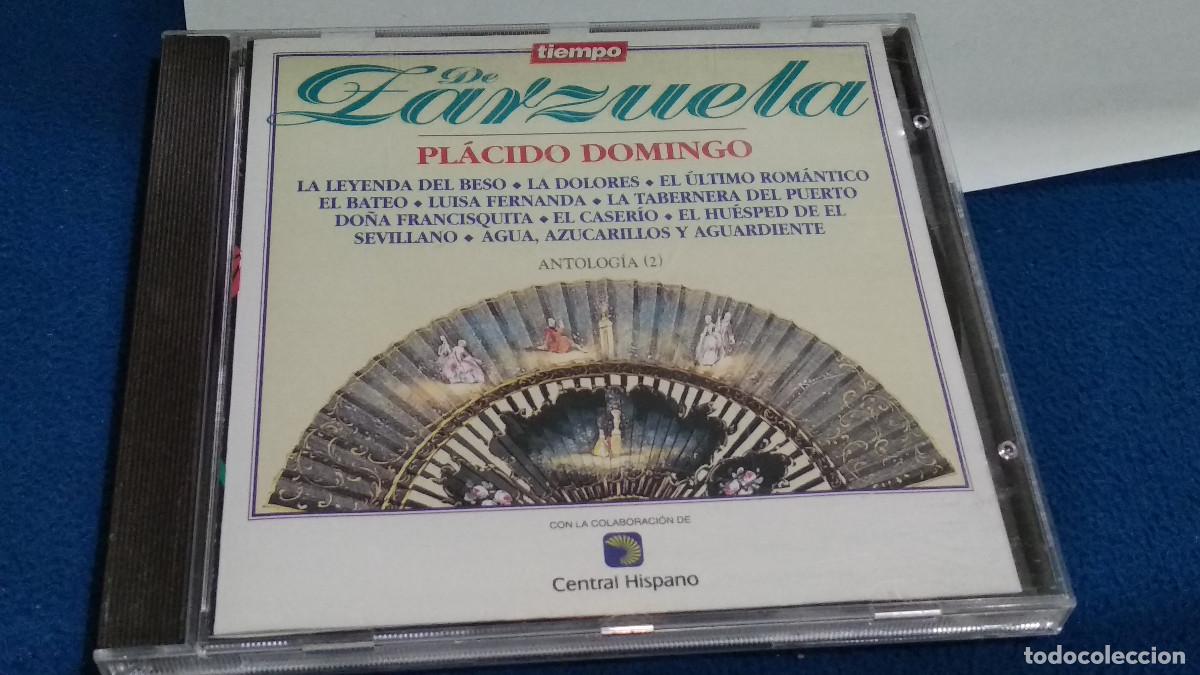 CDs de m&uacute;sica: TIEMPO DE ZARZUELA / PL&Aacute;CIDO DOMINGO ANTOLOG&Iacute;A 2- CD 1994 PROMO CENTRAL HISPANO N&ordm; 13