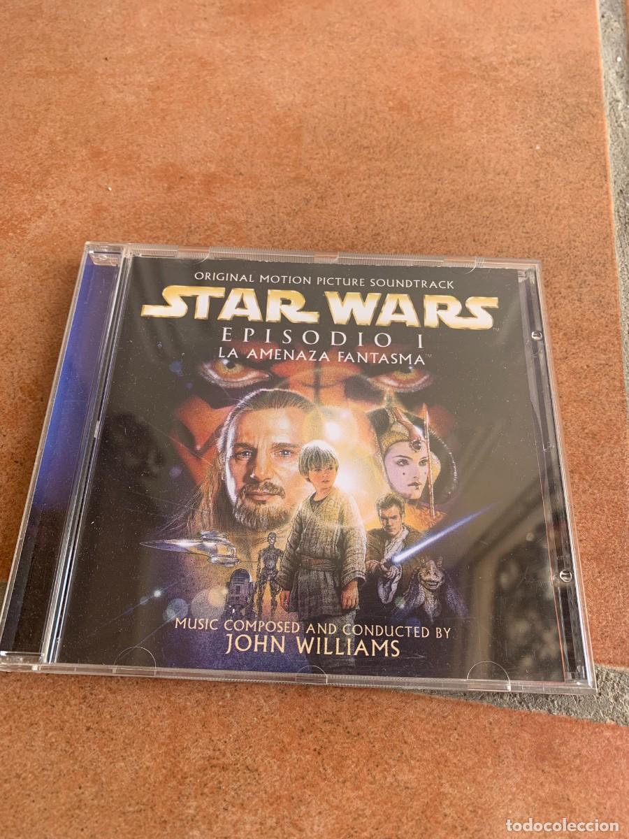 CDs de m&uacute;sica: CD. BSO. STAR WARS EPISODIO 1. LA AMENAZA FANTASMA. INCLUYE POSTER. BUENA CONSERVACION