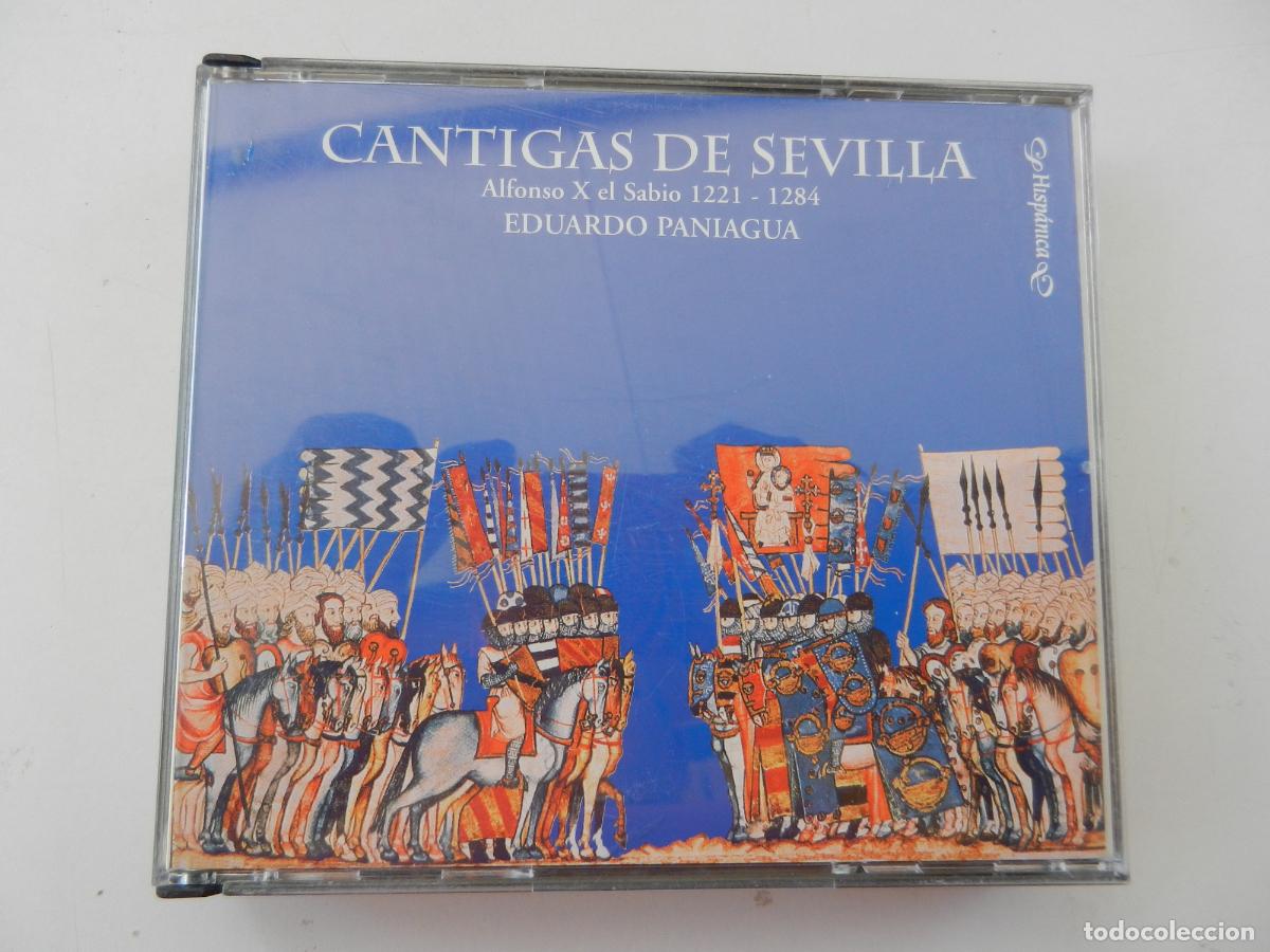CDs de m&uacute;sica: CANTIGAS DE SEVILLA , ALFONSO X EL SABIO - 1221-1284 - EDUARDO PANIAGUA - 2 CD,S+LIBRETO