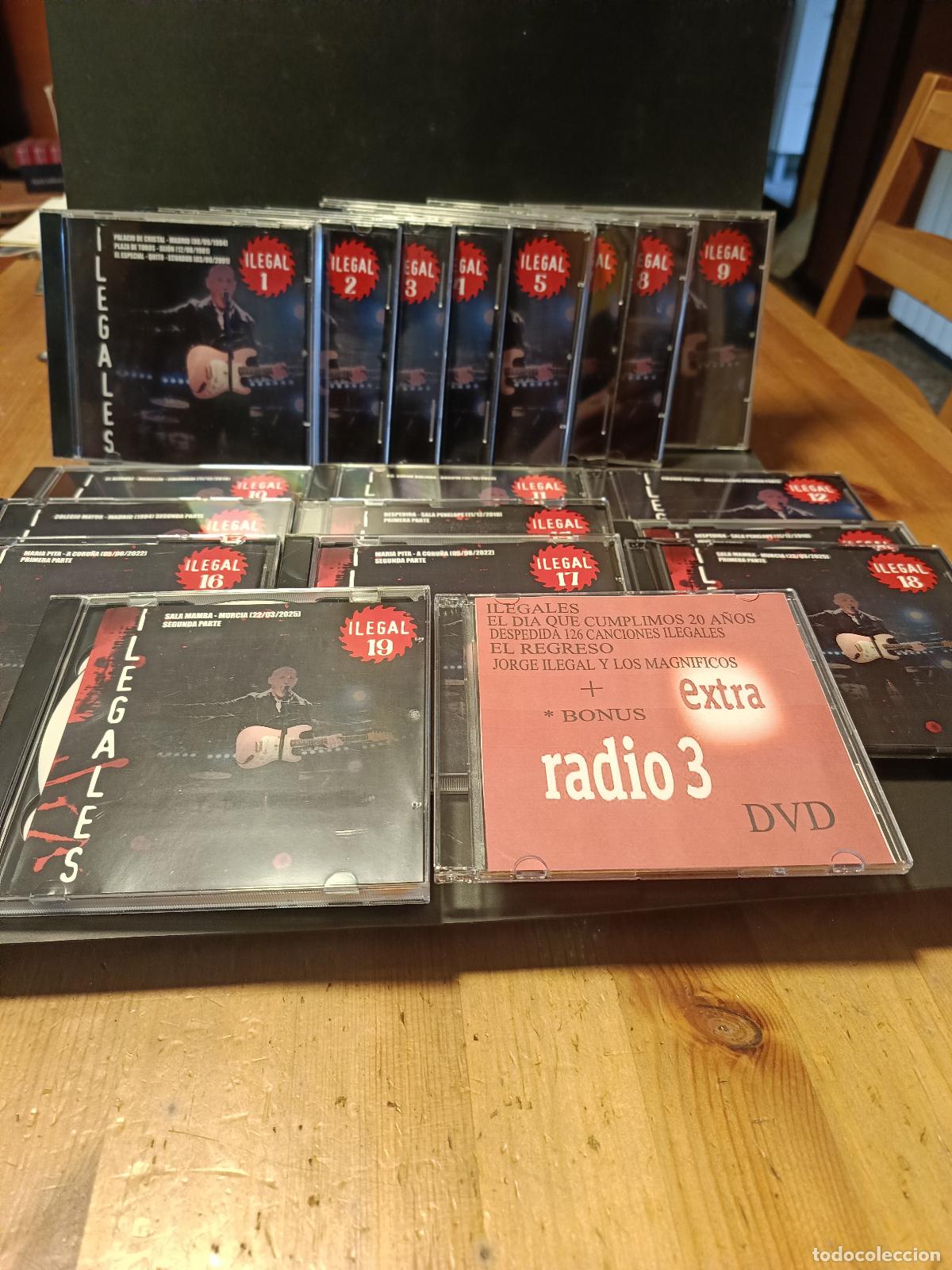CDs de m&uacute;sica: COLECCION DE ILEGALES 19 VOL + EXTRA TOTAL 30 ENTRE CDS Y DVDS MATERIAL NO EDITADO PEPETO