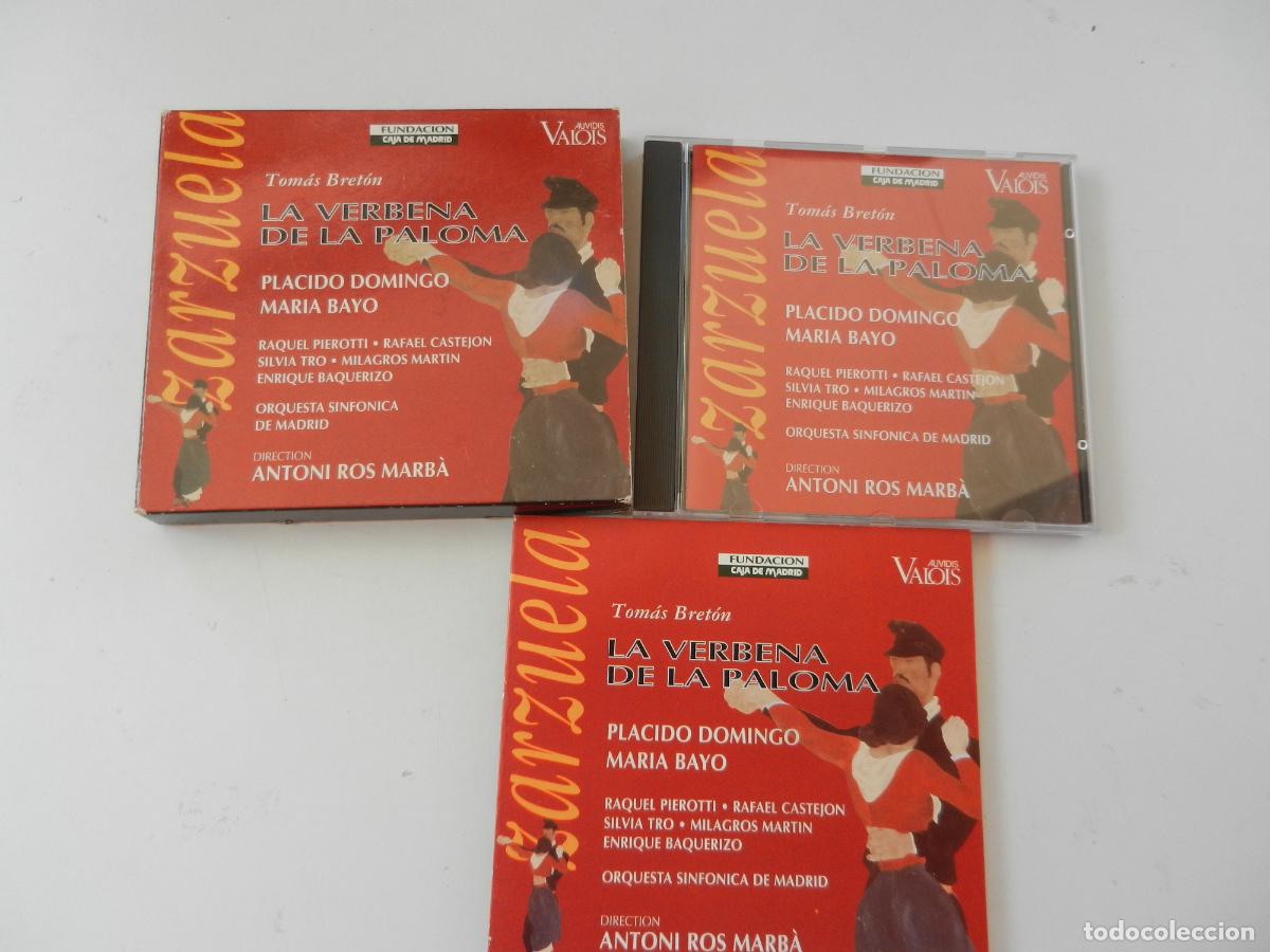 CDs de m&uacute;sica: TOMAS BRETON - LA VERBENA DE LA PALOMA - ANTONI ROS MARB&Aacute; - AUVIDIS 1994 - 2CD,S