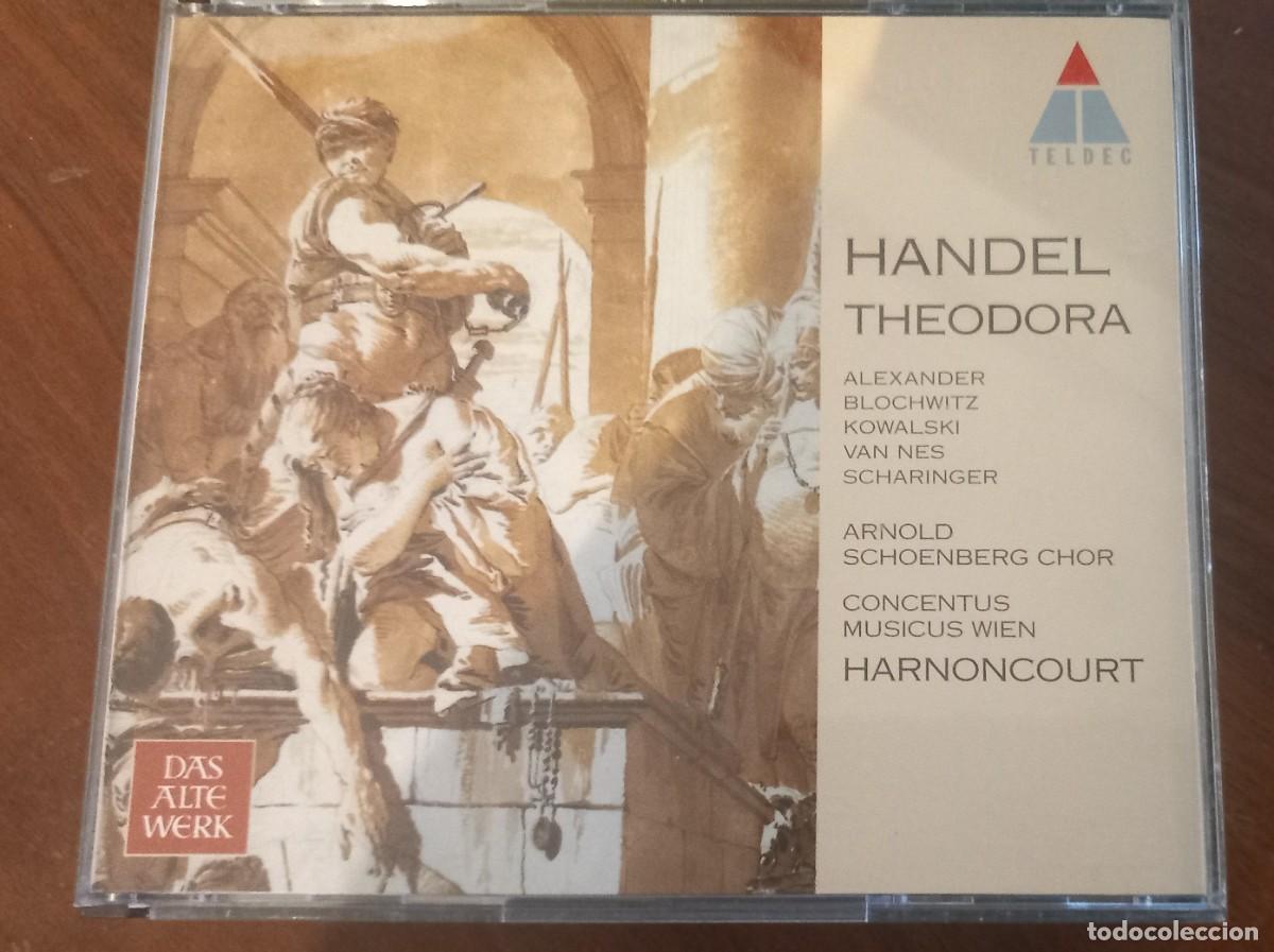 CDs de m&uacute;sica: H&auml;ndel &ndash; Theodora &ndash; Harnoncourt &ndash; Doble CD TELDEC