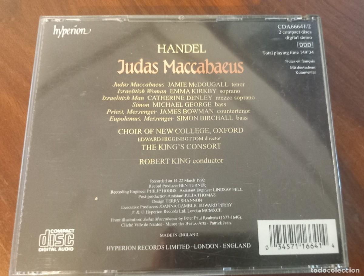 CDs de m&uacute;sica: H&auml;ndel Judas Maccabaeus &ndash; 2 CD Hyperion - Foto 3