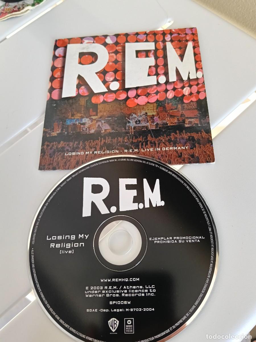 CDs de m&uacute;sica: RAR PROMO SINGLE CD. R.E.M. LOSING MY RELIGION (LIVE). ED. CART&Oacute;N. MADE IN SPAIN.