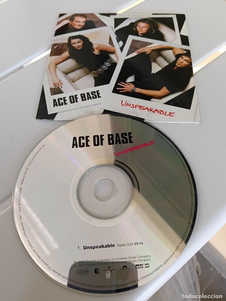 CDs de m&uacute;sica: RAR SINGLE CD. ACE OF BASE. UNSPEAKABLE. 1 TRACK. ED. CART&Oacute;N. MADE IN SPAIN