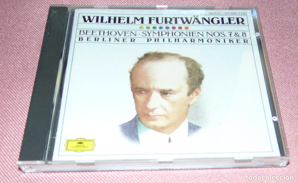 CDs de m&uacute;sica: WILHELM FURTWANGLER - BEETHOVEN SYMPHONIEN N&ordm;7 Y 8 - BERLINER PHILHARMONIKER - CD ALBUM GERMANY