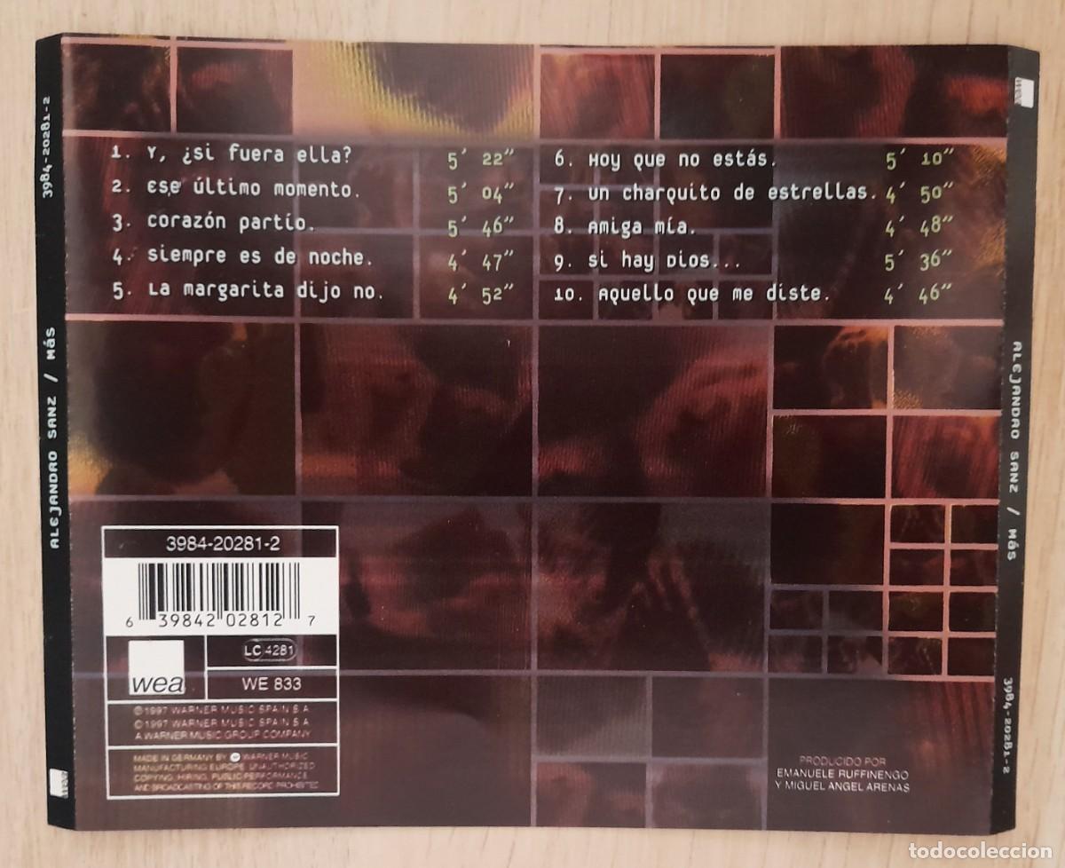 CDs de m&uacute;sica: Alejandro Sanz - Mas - CD - Foto 2