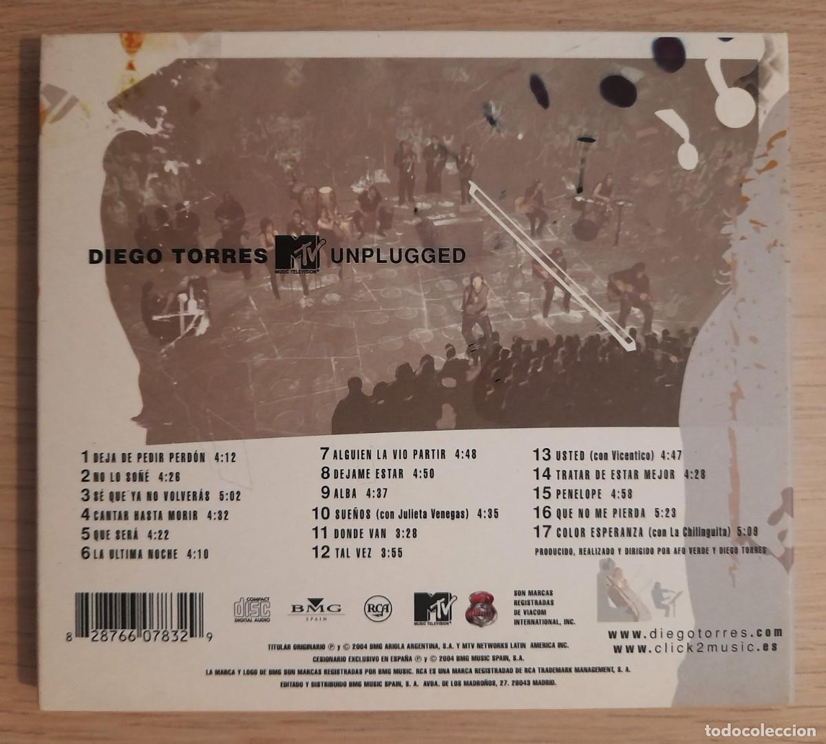 CDs de m&uacute;sica: Diego Torres - MTV Unplugged - CD - Foto 2