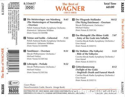 CDs de m&uacute;sica: The Best of Wagner- 0730099665728