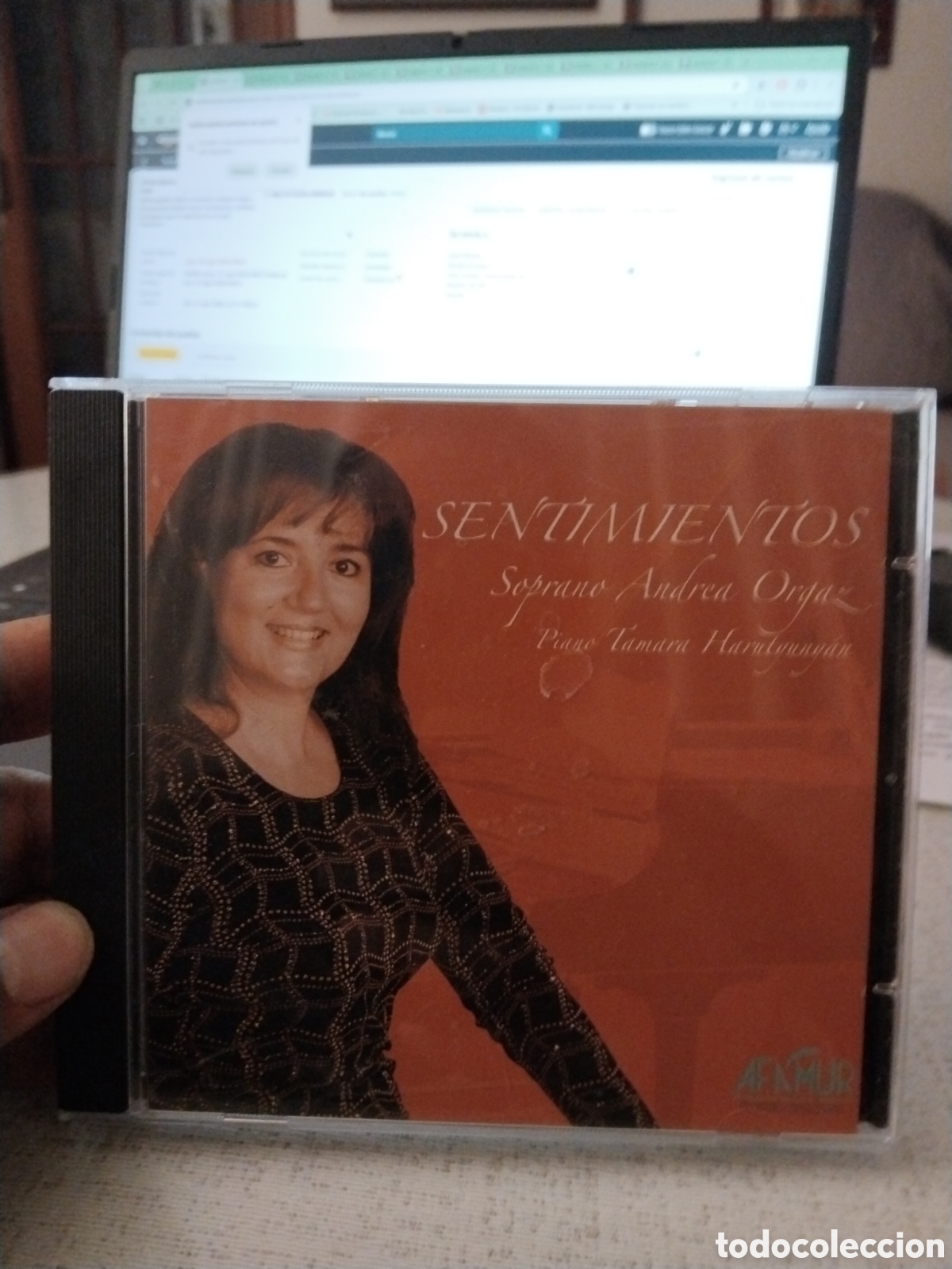 CDs de m&uacute;sica: Soprano Andrea Hortal sentimientos piano Tamara