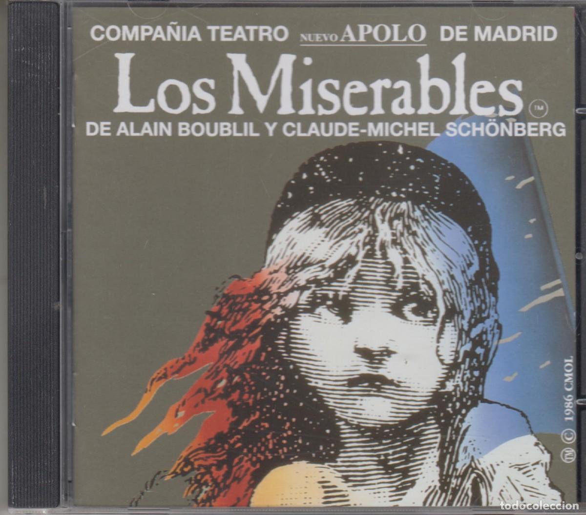 CDs de m&uacute;sica: Los Miserables cd Musical Compa&ntilde;&iacute;a Teatro Nuevo Apolo Madrid 1993 Pl&aacute;cido Domingo Jos&eacute; Tamayo