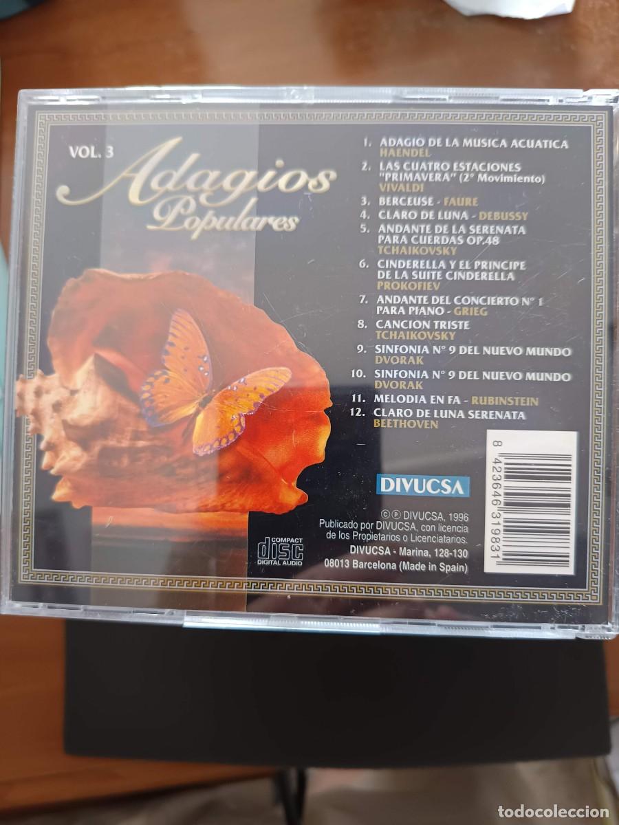 CDs de m&uacute;sica: adagios populares. vol. 3 - Foto 2