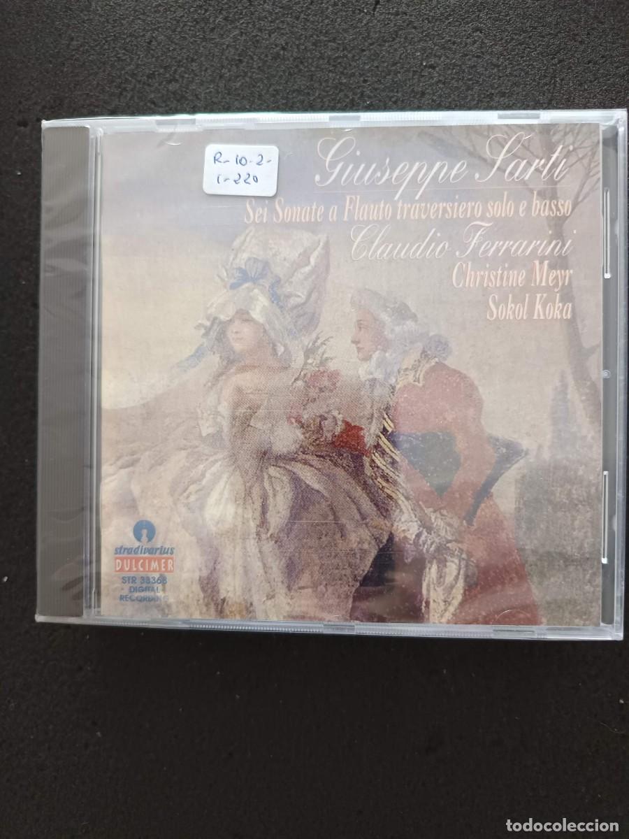 CDs de m&uacute;sica: GIUSEPPE SARTI: SEI SONATE A FLAUTO TRAVERSIERO SOLO E BASSO. FLAUTA: CLAUDIO FERRARINI.