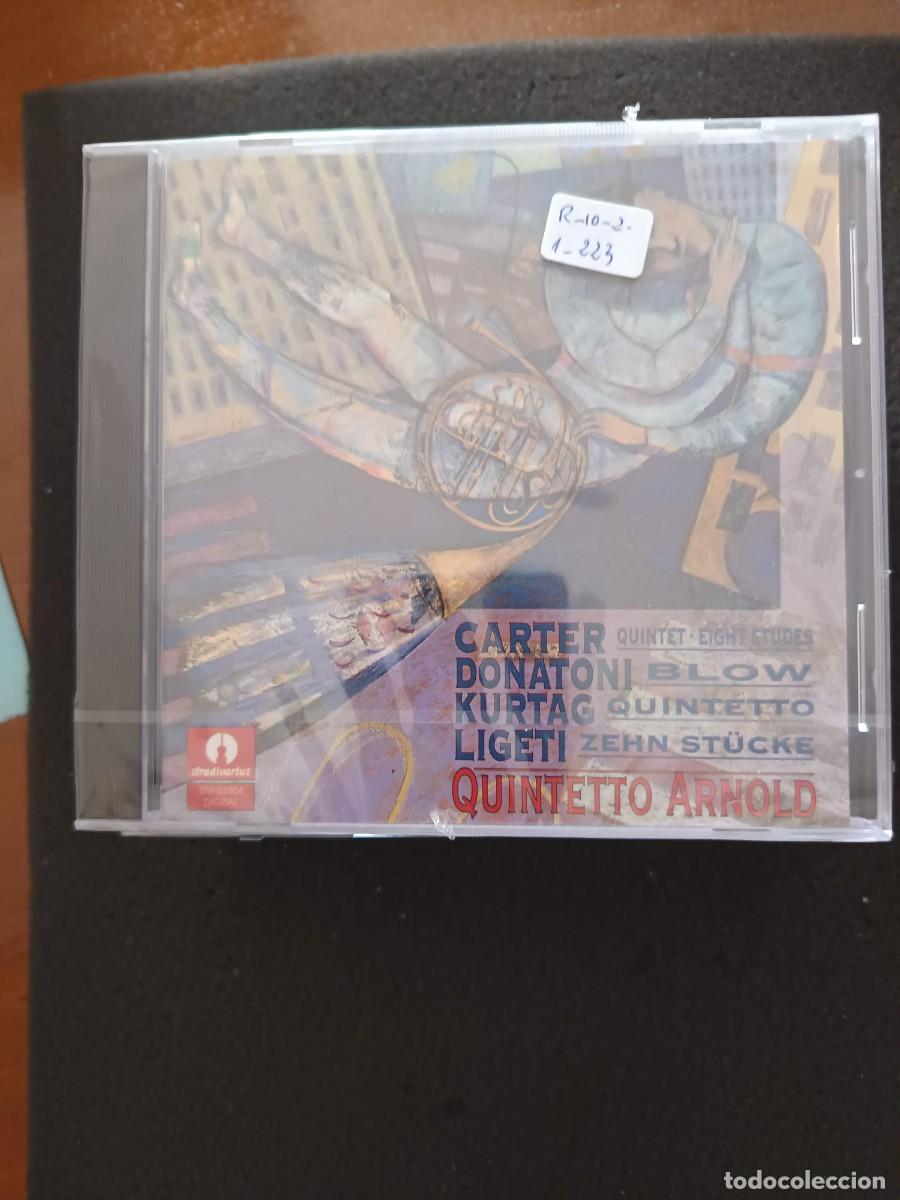CDs de m&uacute;sica: ELLIOT CARTER, FRANCO DONATONI, GY&Ouml;RGY KURT&Aacute;G, GY&Ouml;RGY LIGETI. QUINTETO ARNOLD