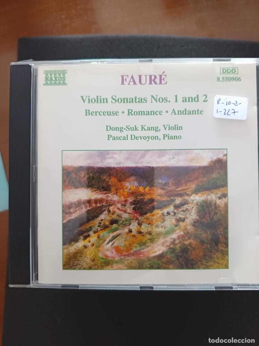 CDs de m&uacute;sica: FAUR&Eacute;: VIOL&Iacute;N SONATAS N&ordm;S 1 AND 2 / BERCEUSE / ROMANCE / ANDANTE. VIOLIN: DONG-SUK KANG. PIANO: PASC