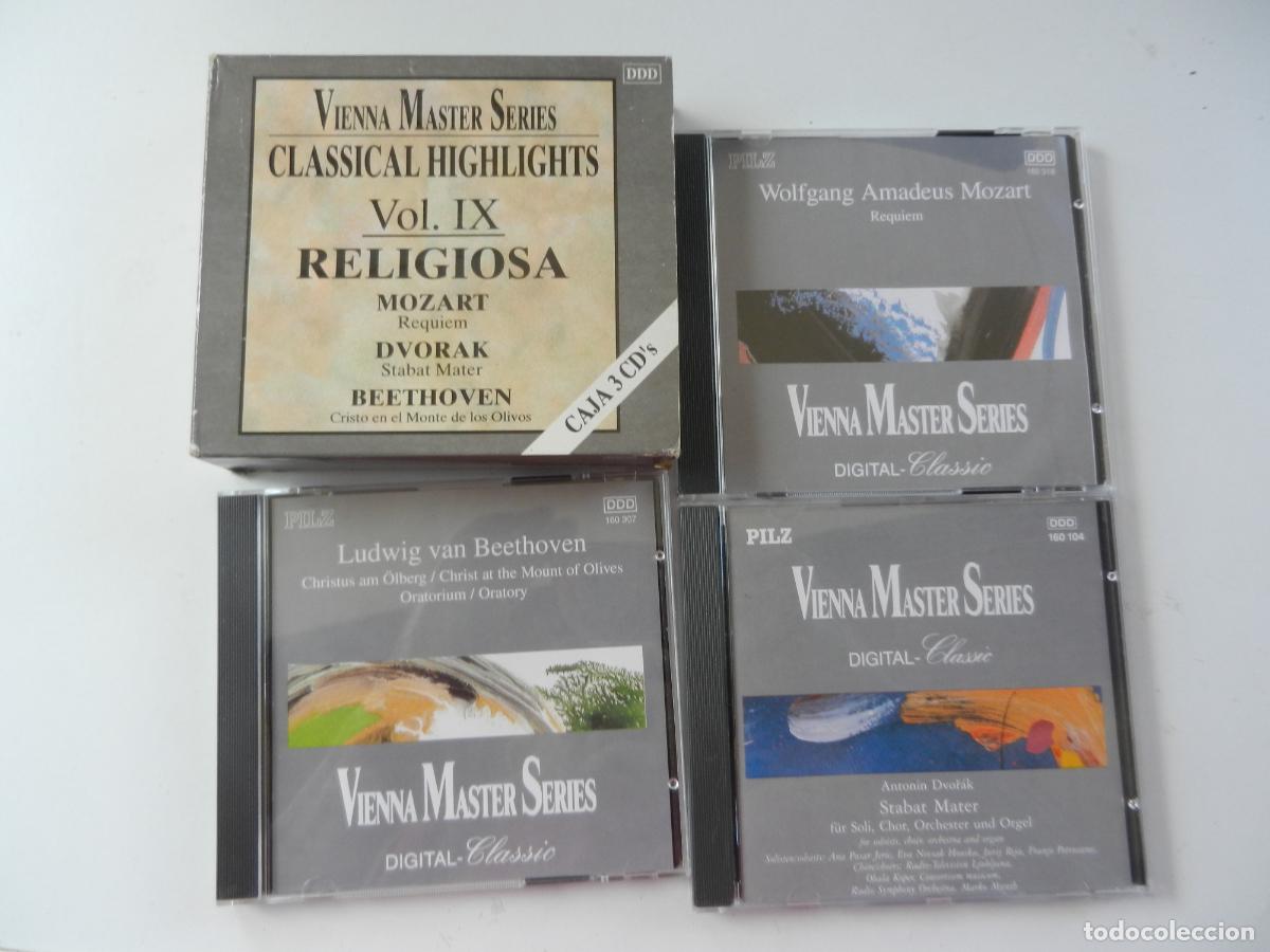 CDs de m&uacute;sica: CLASSICAL HIGHLIGHTS - VOL IX - RELIGIOSA - MOZART - DVORAK - BEETHOVEN - 3 CD,S