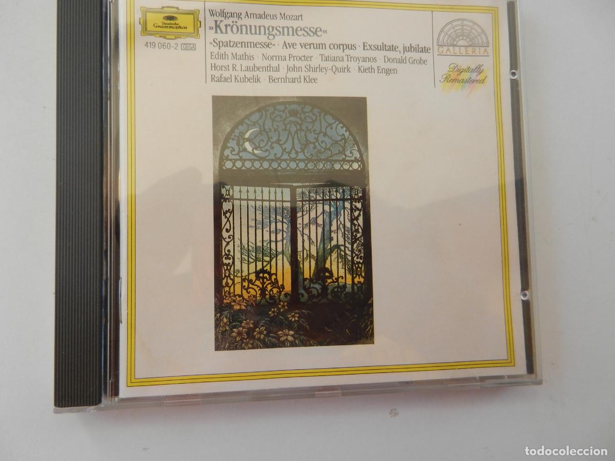 CDs de m&uacute;sica: WOLFGANG AMADEUS MOZART -KR&Ouml;NUNGSMESSE SPATZENMESSE - AVE VERUM CORPUS RAFAEL KUBELIK CD 1979