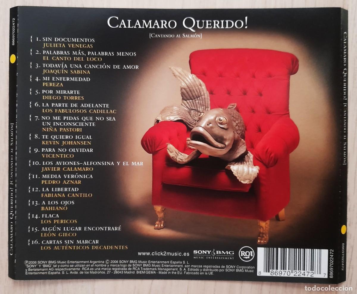 CDs de m&uacute;sica: Calamaro Querido - Cantando al Salmon - CD - Foto 2