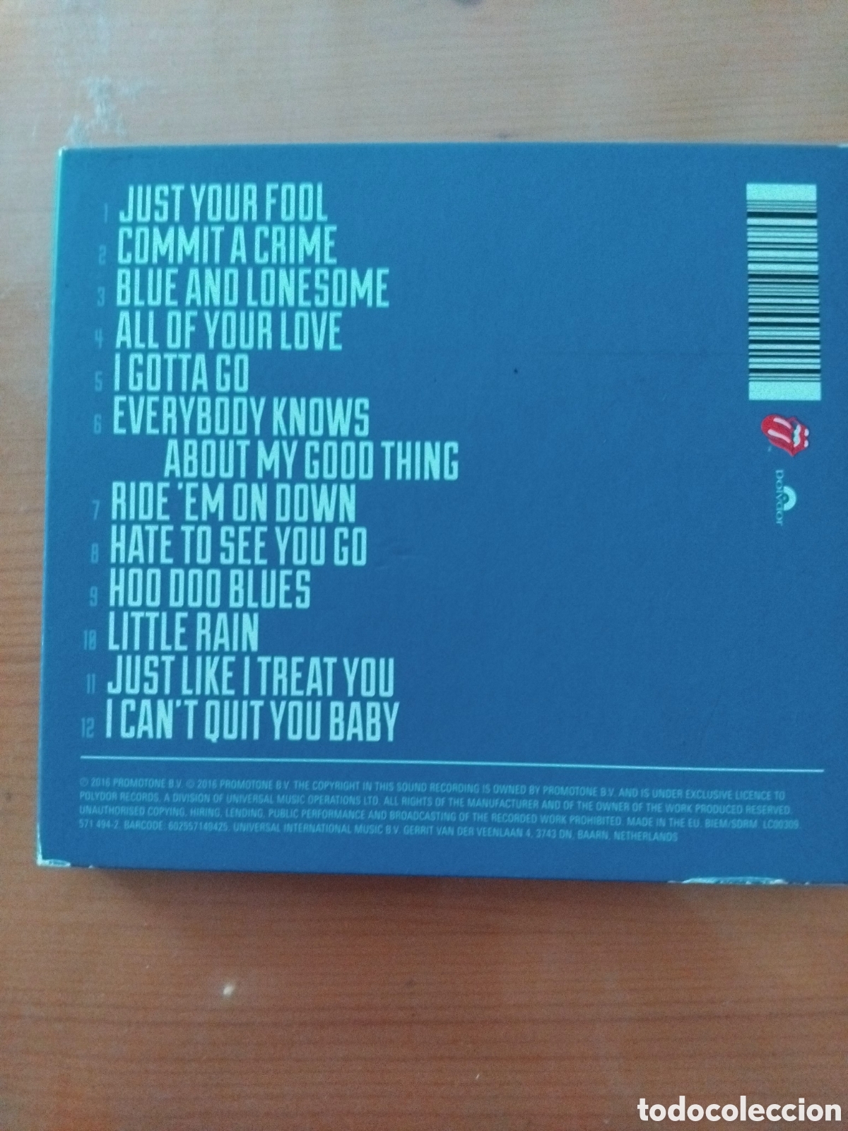 CDs de m&uacute;sica: Rolling Stones. Blue & lonesome - Foto 2