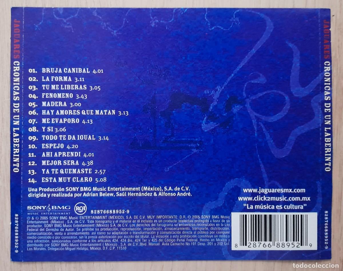 CDs de m&uacute;sica: Jaguares - Cronicas De Un Laberinto - CD - Foto 2