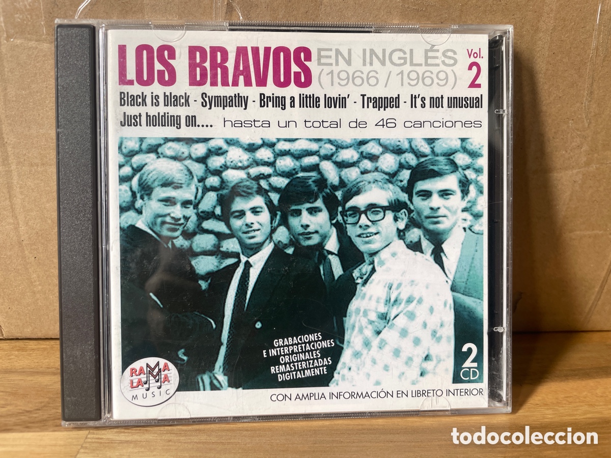 CDs de m&uacute;sica: Los bravos en ingl&eacute;s. 1966-1969. CD Doble. 46 canciones. A&ntilde;o 2013.