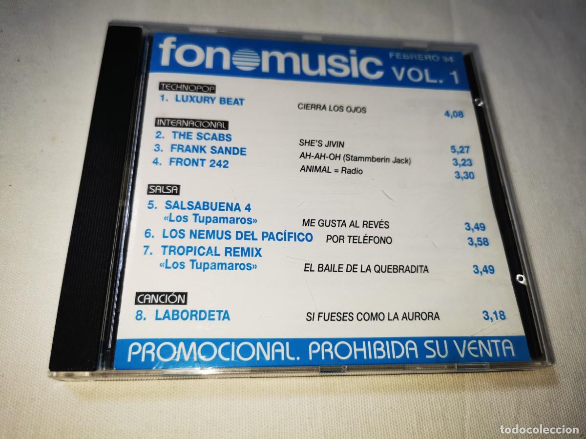 CDs de m&uacute;sica: FONOMUSIC Vol. 1 CD ALBUM PROMO DEL A&Ntilde;O 1994 LUXURY BEAT LABORDETA BEATRIZ RICO 16 TEMAS