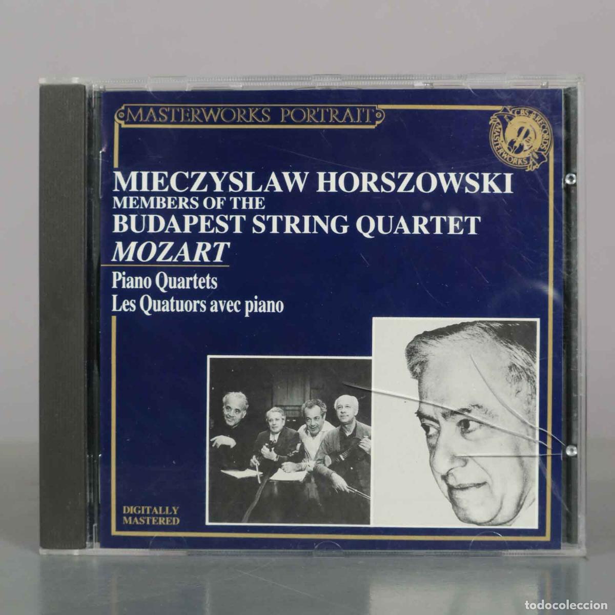 CDs de m&uacute;sica: CD. Piano Quartets - Mieczyslaw Horszowski, Members of the Budapest String Quartet, Mozart - CBS
