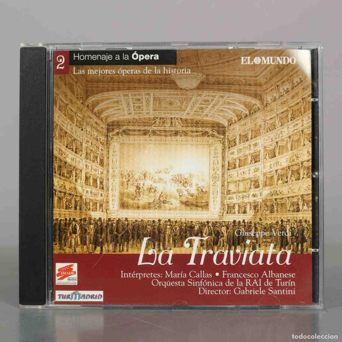 CDs de m&uacute;sica: CD. La Traviata - Giuseppe Verdi - Mar&iacute;a Callas, Francesco Albanese, Orquesta Sinf&oacute;nica de la RAI de