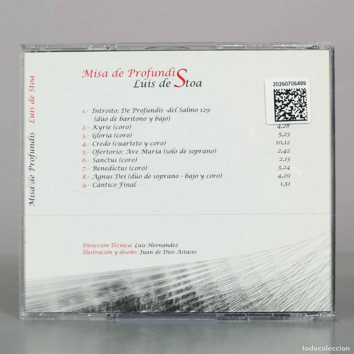 CDs de m&uacute;sica: CD. Misa de Profundis - Lu&iacute;s de Stoa - Foto 2