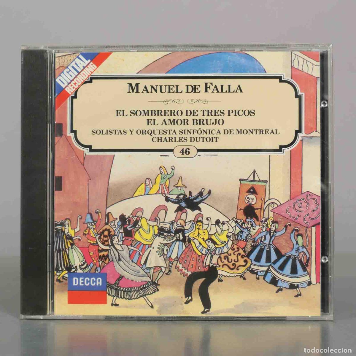 Music CDs: CD. El Sombrero De Tres Picos - El Amor Brujo - Manuel De Falla, Solistas Y Orquesta . PRECINTADO