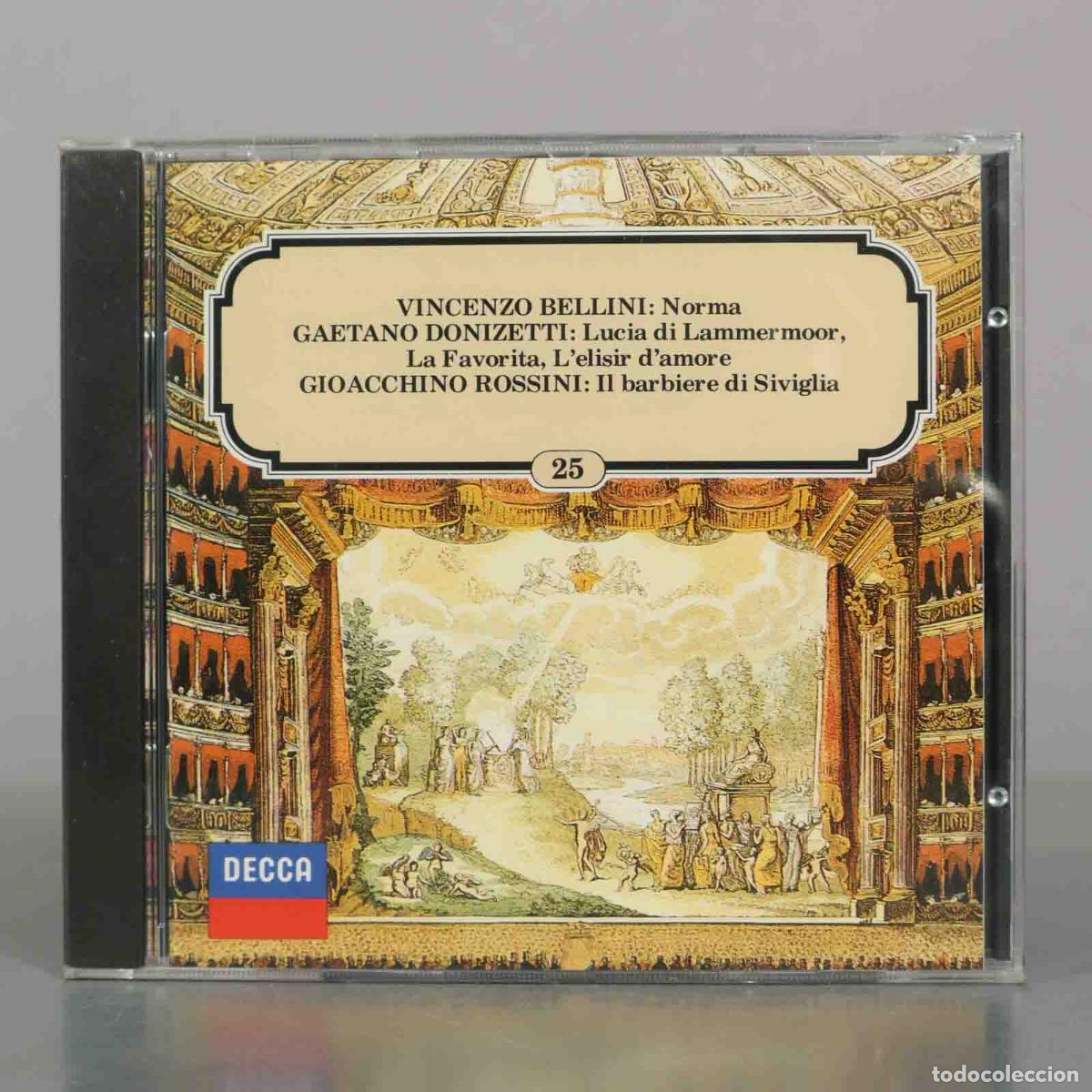Music CDs: CD. Norma - Lucia di Lammermoor - La Favorita - L'elisir d'amore - Il barbiere di . PRECINTADO
