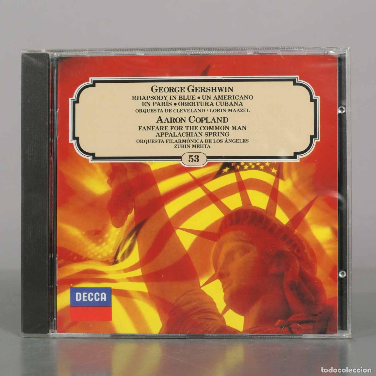 Music CDs: CD. Rhapsody In Blue - Un Americano En Par&iacute;s - Obertura Cubana - Fanfare For The Common . PRECINTADO