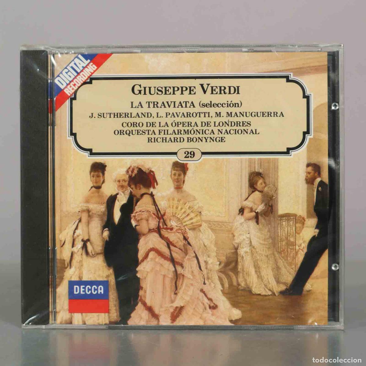 CDs de m&uacute;sica: CD. La Traviata (selecci&oacute;n) - Giuseppe Verdi, J. Sutherland, L. Pavarotti, M. . PRECINTADO