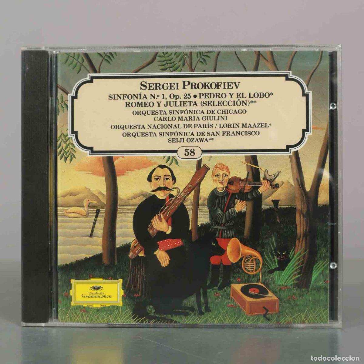 CDs de m&uacute;sica: CD. Sinfon&iacute;a N&ordm; 1, Op. 25 - Pedro y el lobo - Romeo y Julieta - Sergei Prokofiev, . PRECINTADO