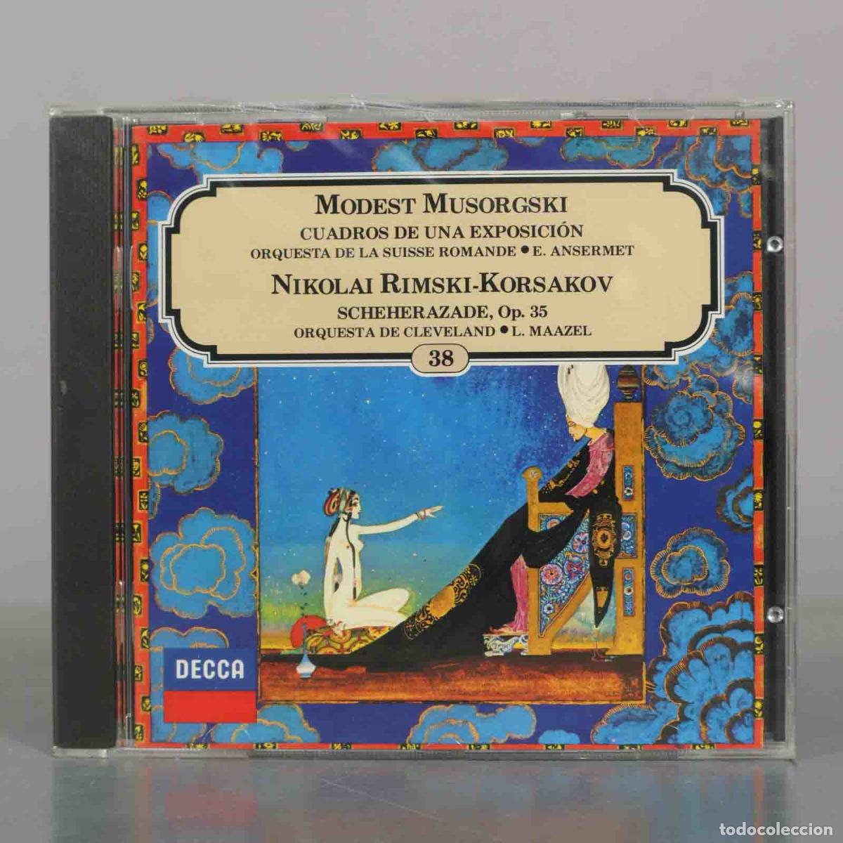 CDs de m&uacute;sica: CD. Cuadros de una exposici&oacute;n - Scheherazade - Modest Musorgski, Nikolai . PRECINTADO