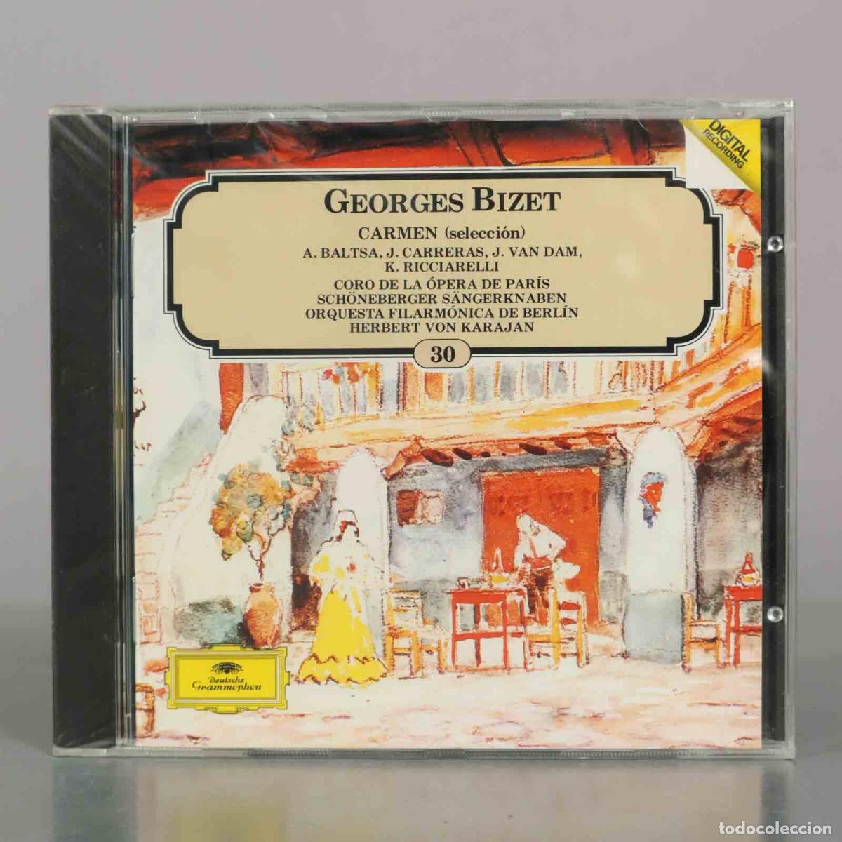 CDs de m&uacute;sica: CD. Carmen (Selecci&oacute;n) - Georges Bizet, A. Baltsa, J. Carreras, J. Van Dam, K. . PRECINTADO