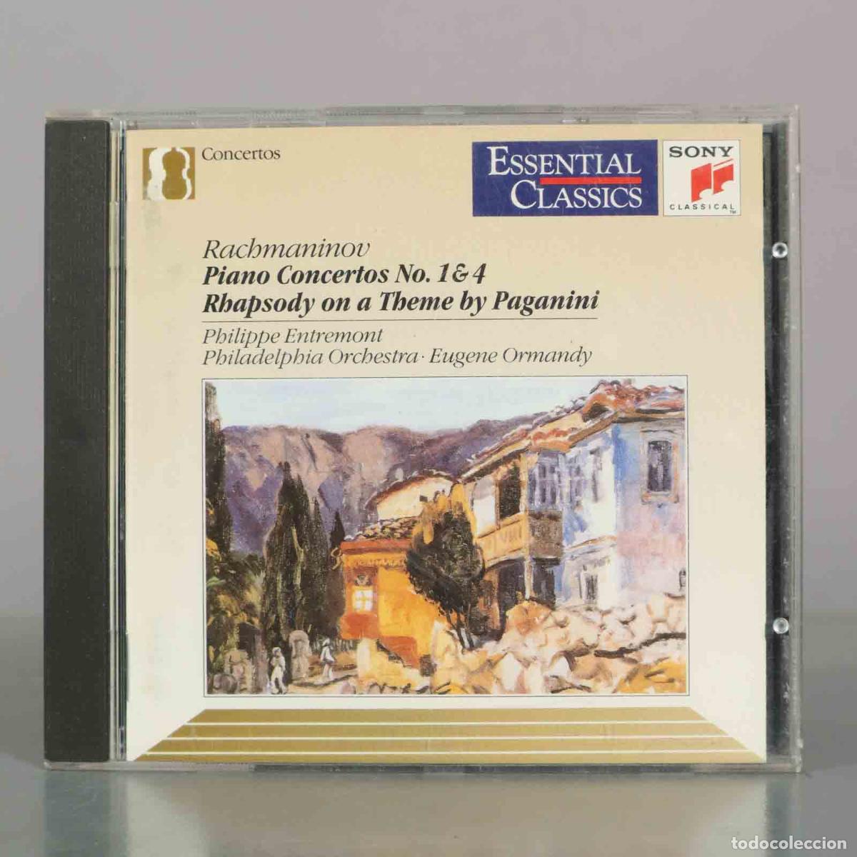 CDs de m&uacute;sica: CD. Piano Concertos No. 1 & 4 - Rhapsody on a Theme by Paganini - Rachmaninov, Philippe Entremont,