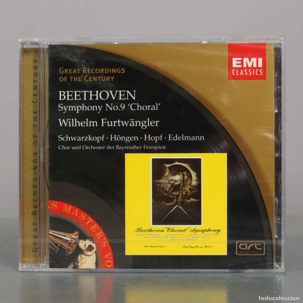 CDs de Musique: CD. Beethoven - Symphony No 9 Choral - Wilhelm Furtw&auml;ngler, Schwarzkopf, H&ouml;ngen, Hopf, . PRECINTADO