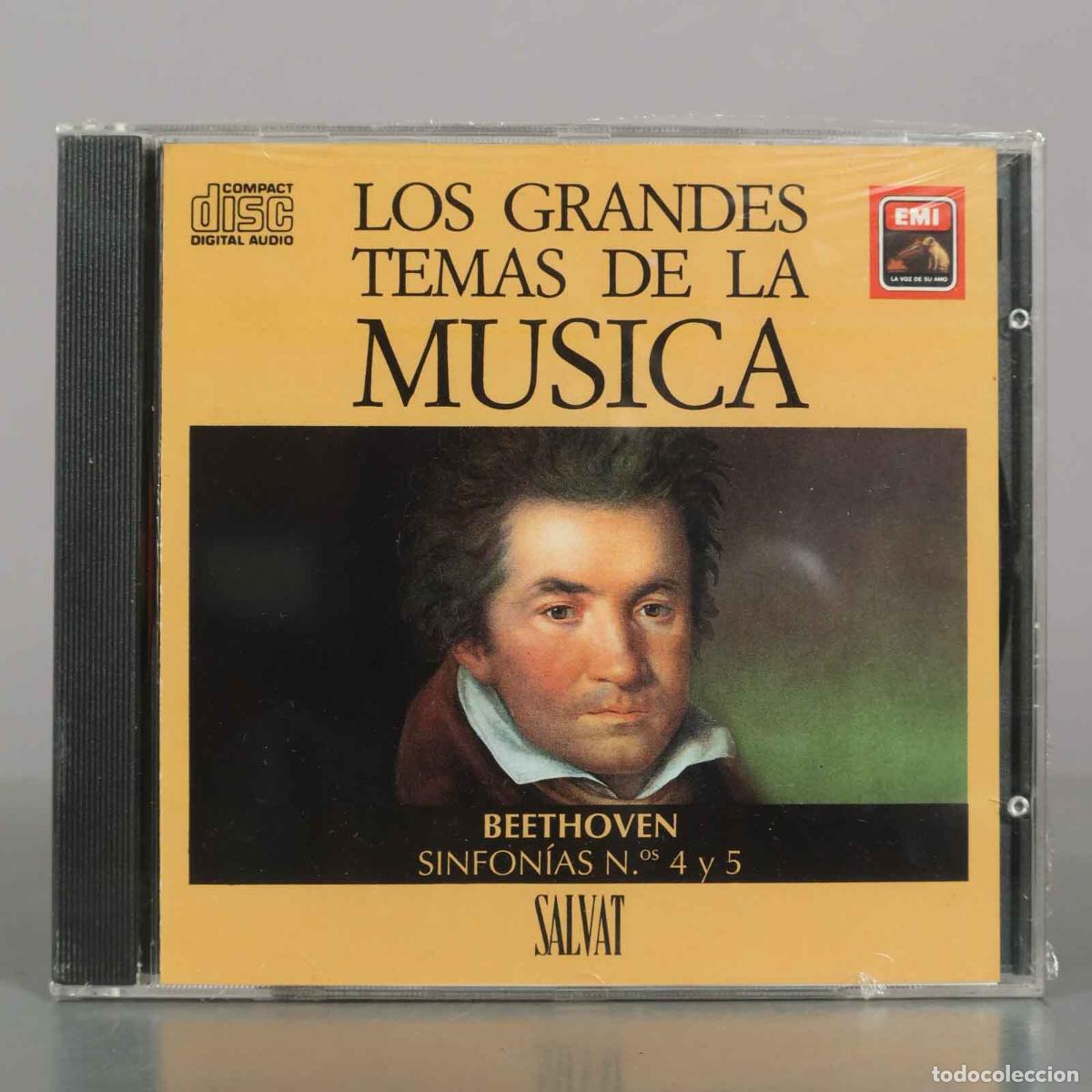 CDs de m&uacute;sica: CD. Los Grandes Temas de la M&uacute;sica - Beethoven - Sinfon&iacute;as N.os 4 y 5 - Salvat . PRECINTADO