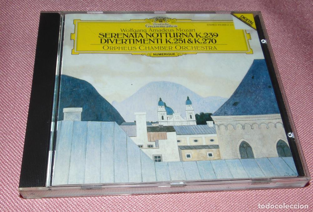 CDs de m&uacute;sica: MOZART - SERENATA NOCTURNA - DIVERTIMENTO K.251 Y 270 - ORPHEUS CHAMBER ORCHESTRA - CD ALBUM