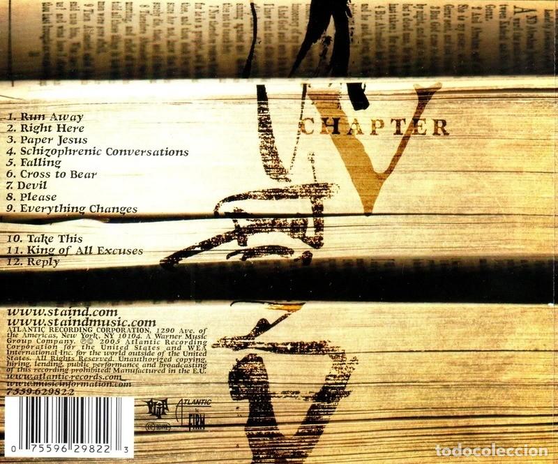 CDs de m&uacute;sica: STAIND. CHAPTER V. CD. - Foto 2
