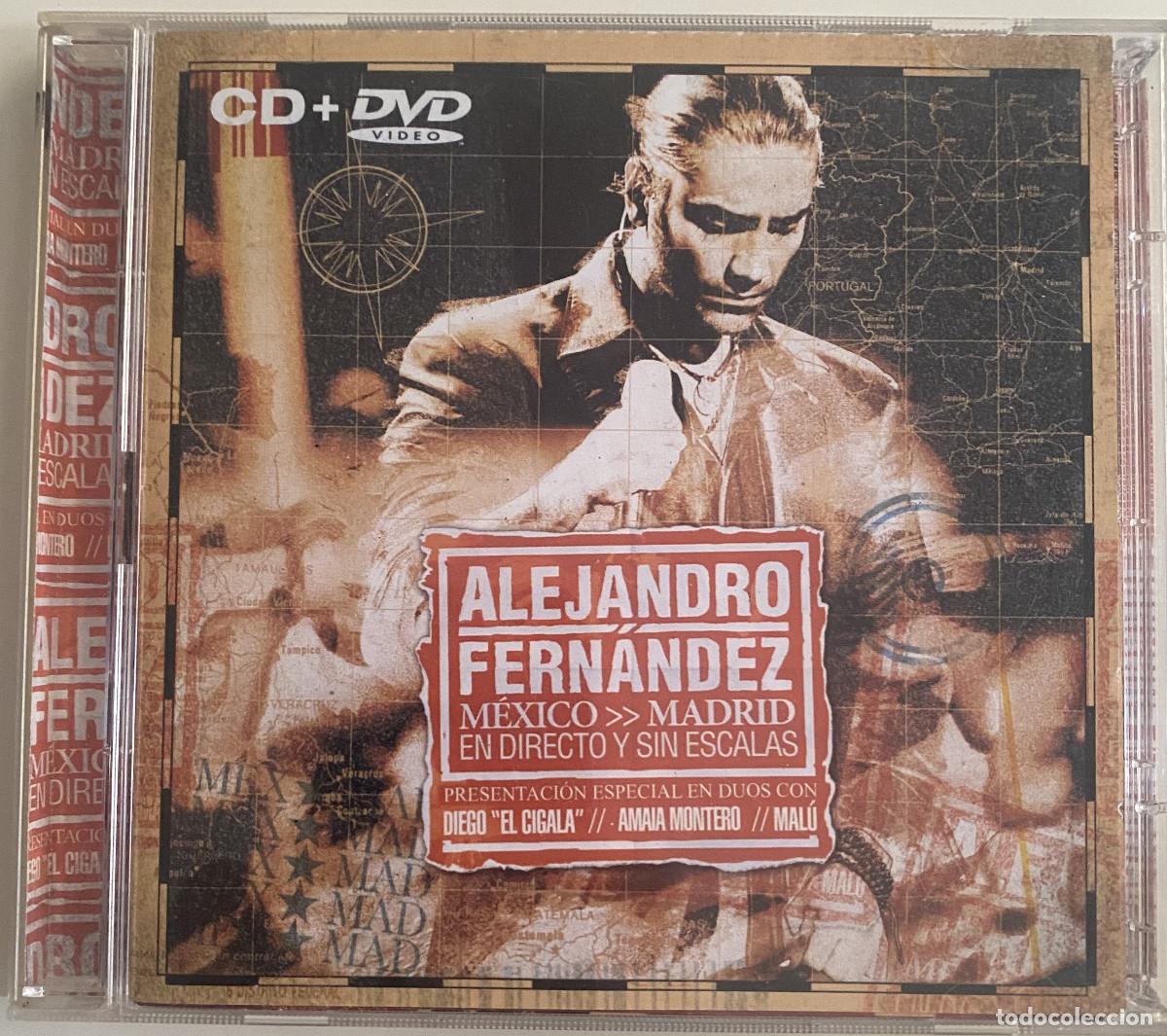 CDs de m&uacute;sica: ALEJANDRO FERNANDEZ - MEXICO MADRID - EN DIRECTO Y SIN ESCALAS - CD + DVD - SONY - VER FOTOS