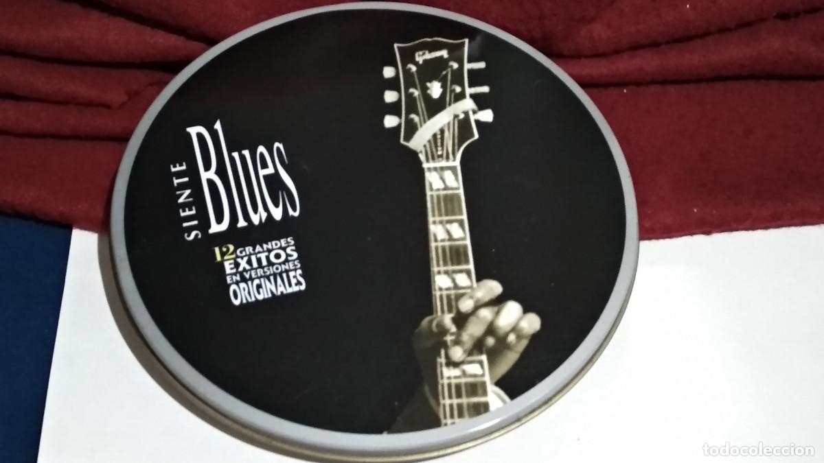 CDs de m&uacute;sica: SIENTE BLUES - CD 12 GRANDES EXITOS ORIGINALES - ALFA DELTA 1996 - CAJA METALICA - COMO NUEVO