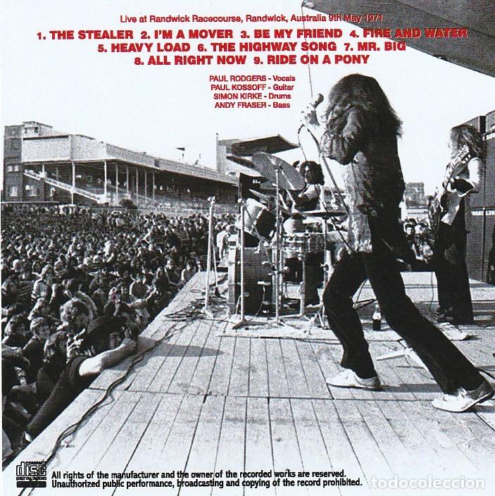 CDs de m&uacute;sica: CD - FREE - Live in Randwick 1971 - Foto 2