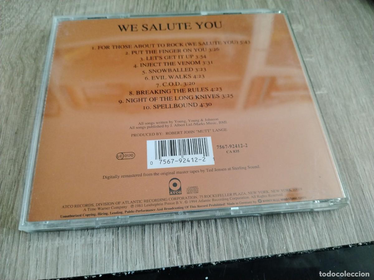 CDs de m&uacute;sica: ac/dc - for those about to rock - Foto 2