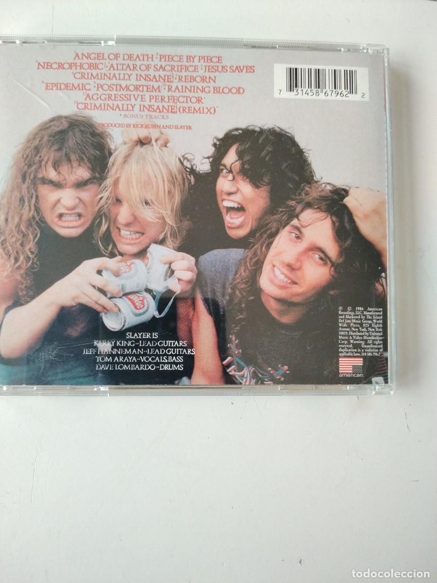 CDs de m&uacute;sica: Slayer- reign in blood - Foto 2