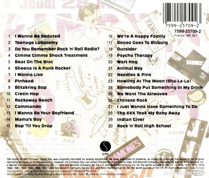 CDs de m&uacute;sica: RAMONES. MANIA. RECOPILATORIO. CD. - Foto 2