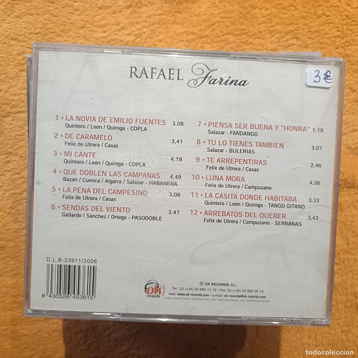 CDs de m&uacute;sica: Rafael Farina - Farina - CD. - Foto 2