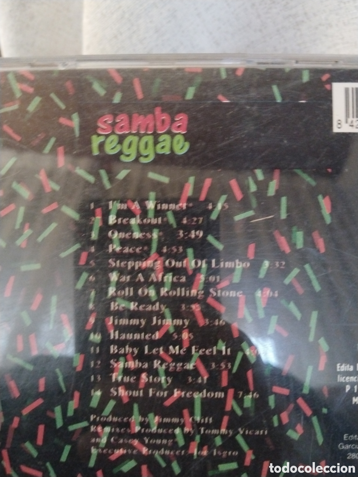 CDs de m&uacute;sica: Jimmy cliff samba reggae cd - Foto 2